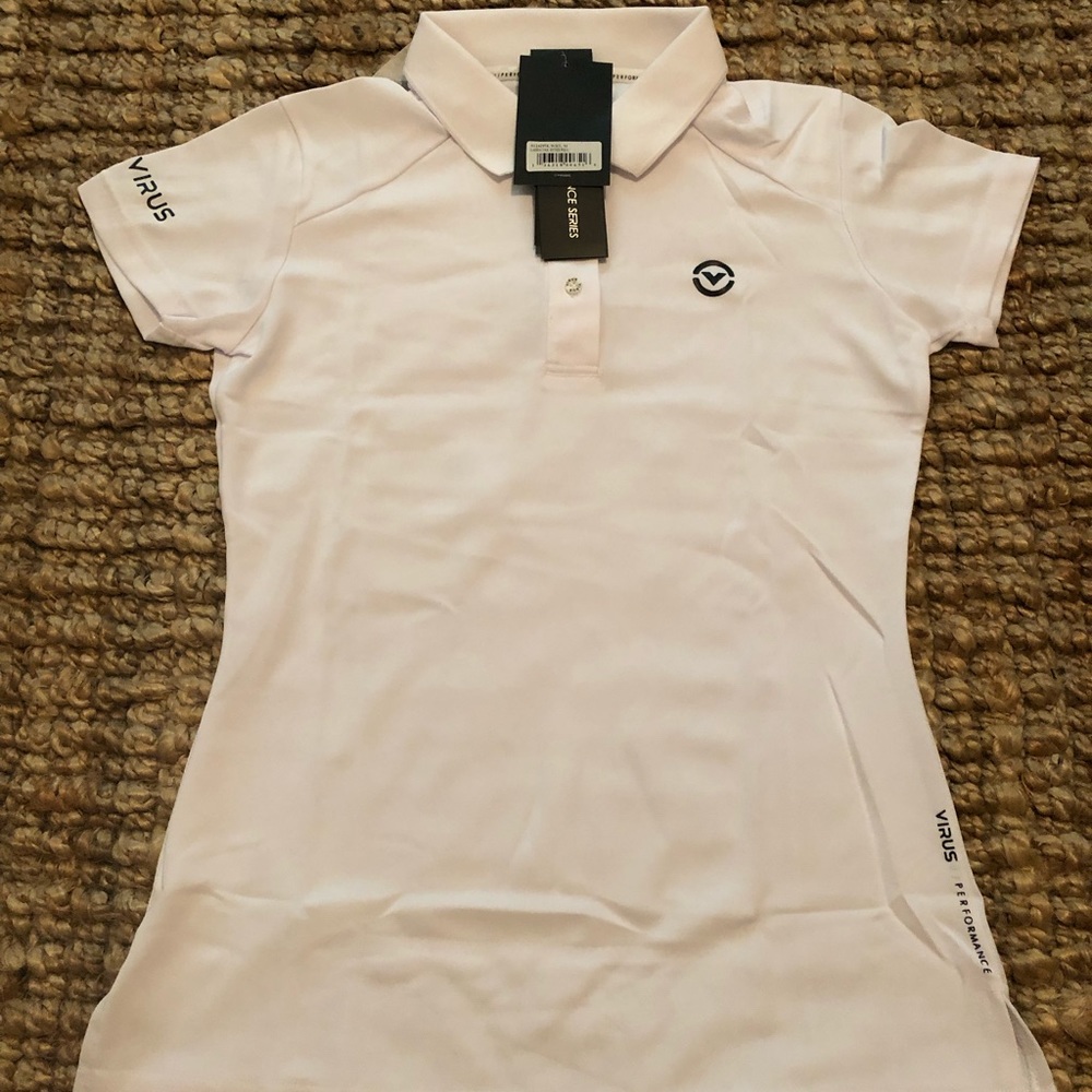 Virus brand collared athletic shirt